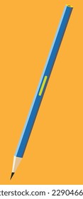 blue sharpened pencil for drawing