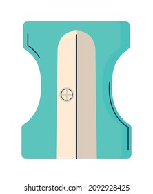 blue sharpener design over white