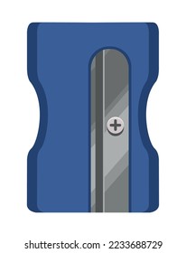 icono de suministro de escuelas con nitidez azul