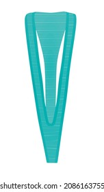 Bikini azul. ilustración vectorial