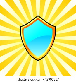 Blue shield background