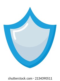 blue shield icon on white background