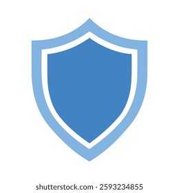 Blue Shield Icon Protection Security Safety Symbol