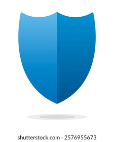 Blue Shield Icon Vector Logo Template. symbol for web site Computer and mobile vector. Security protection shield on white background, EPS vector illustration. 