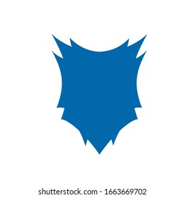 blue shield logo design vector template