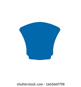 blue shield logo design vector template