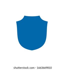 blue shield logo design vector template