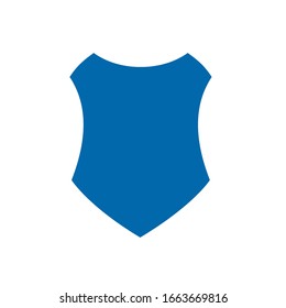 blue shield logo design vector template