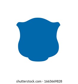 blue shield logo design vector template