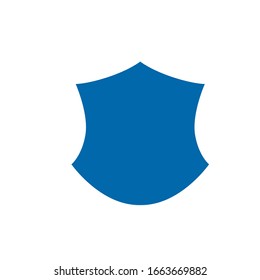 blue shield logo design vector template