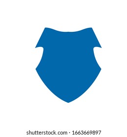 blue shield logo design vector template