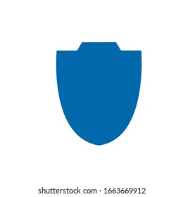 blue shield logo design vector template
