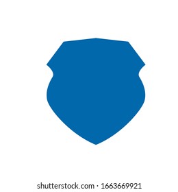 blue shield logo design vector template