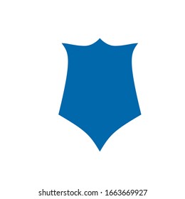 blue shield logo design vector template