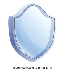 Blue shield protecting providing security and safety