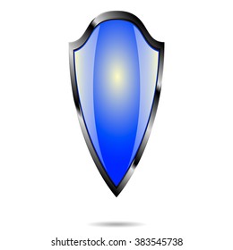 Blue shield protection icon
