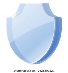 Blue shield representing the concept of security and defense