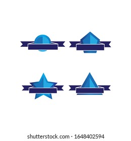 Ilustración de diseño de plantilla de protección azul