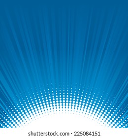 Blue shine halftone background