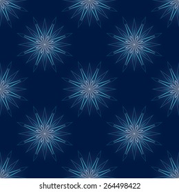Blue shining crystal pattern