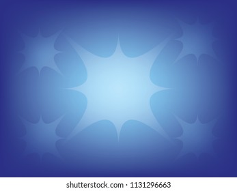Blue shining shapes background