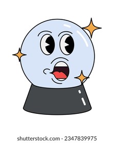 Estilo vectorial azul brillante de los años 90. Concepto de ilustración de vector