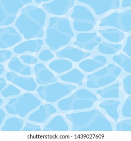 Blue Shining Water Surface Background. Abstract Waves Pattern. Vector illustration