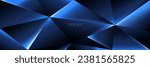 Blue shiny abstract polygon background. Diamond jewel texture. Modern business banner concept. Vector illustration