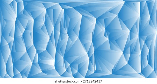 Fundo de polígono abstrato brilhante azul. Textura de joia de diamante. Conceito de banner comercial moderno. Ilustração vetorial