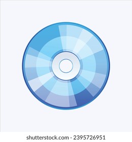 Blue Shiny Dvd Vector Icon
