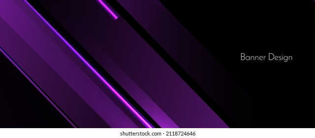 Blue shiny dynamic elegant geometric pattern colorful banner design 