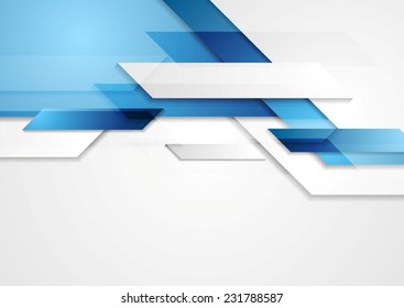 Blue shiny hi-tech motion background. Vector design