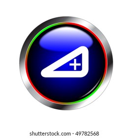 blue shiny media button