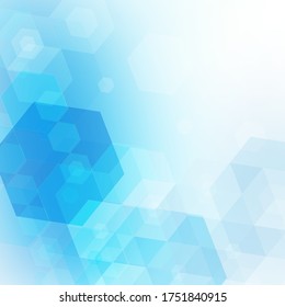 El triángulo brillante azul da forma al fondo técnico. Diseño de tecnología de vectores