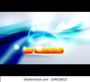 Blue shiny wave hd background