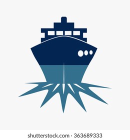 Blue ship icons