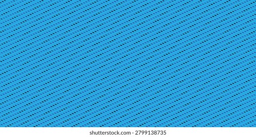 Blue shipping container wall. Seamless vertical metal panel texture with embossed ridges and industrial design. Cargo container backdrop. Realistic vector illustration.