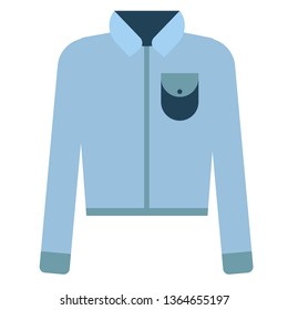 Blue shirt flat illustration