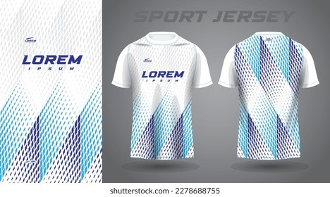 blue shirt soccer football sport jersey template design mockup