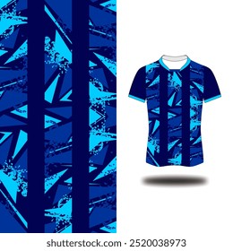 blaues Hemd Fußball Muster Hintergrund Design