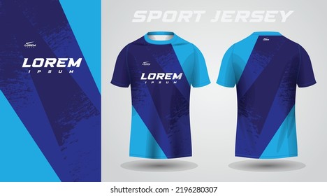 blaues Shirt sport Jersey Design