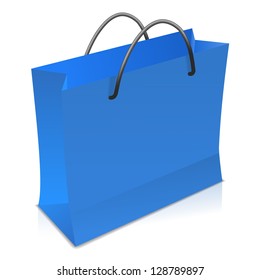Blue shopping bag