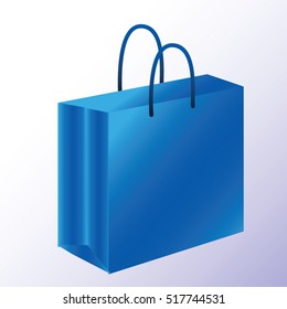 Blue shopping bag