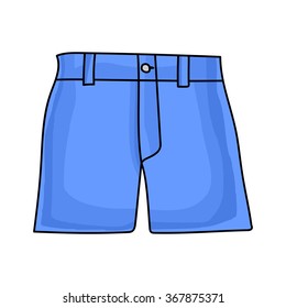 blue shorts