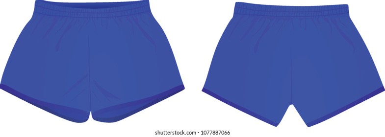 Blue shorts. vector illustration