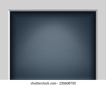blue shutter door background