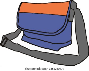 Blue side bag