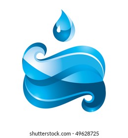 Blue Sign Water