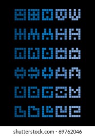 blue signs