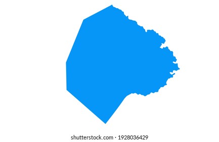 blue silhouette of city map of Buenos Aires in Argentina on white background